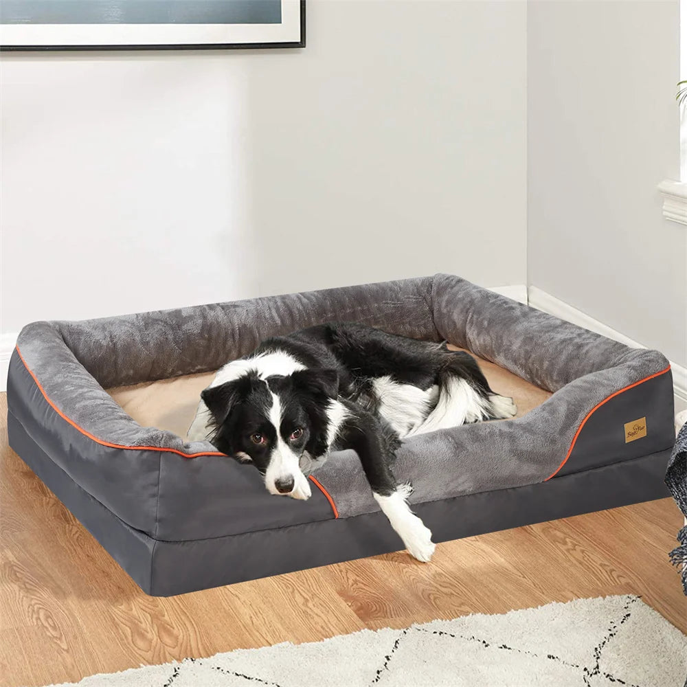BORWARTC Orthopedic Memory Foam Dog Bed Sofa Cushion