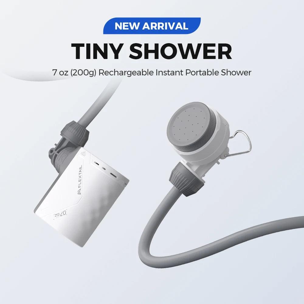 Flextailgear Tiny Shower Outdoor Portable Electric Shower Pump IPX7