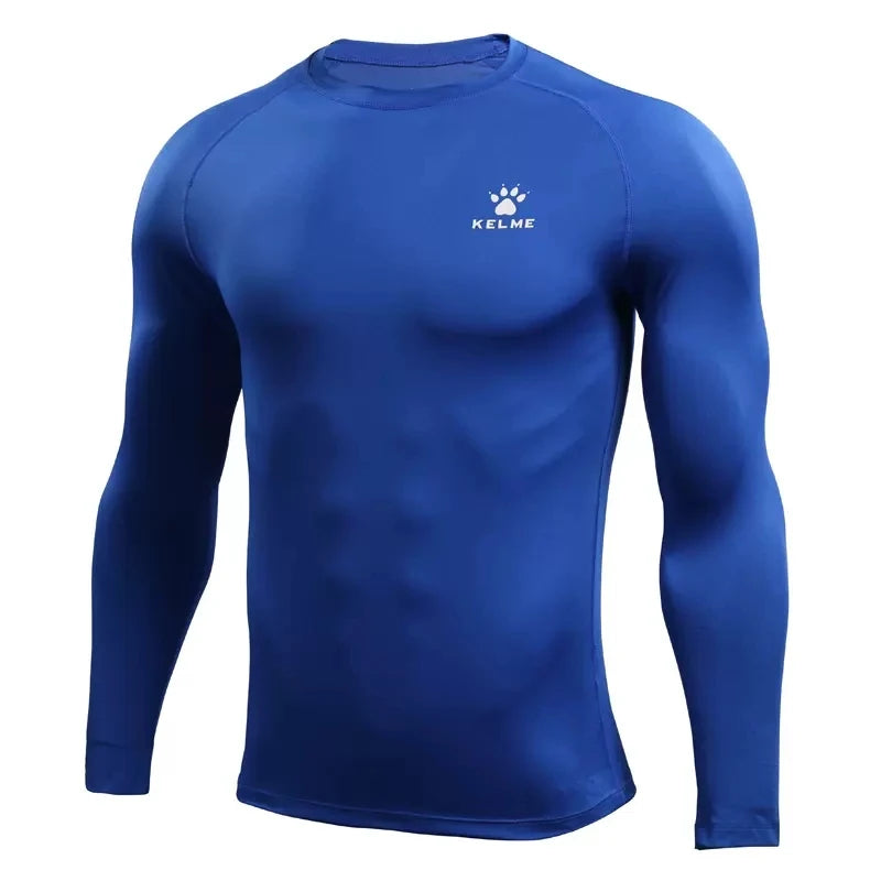 Kelme Mens Running T Shirts Compression Long Sleeves Top