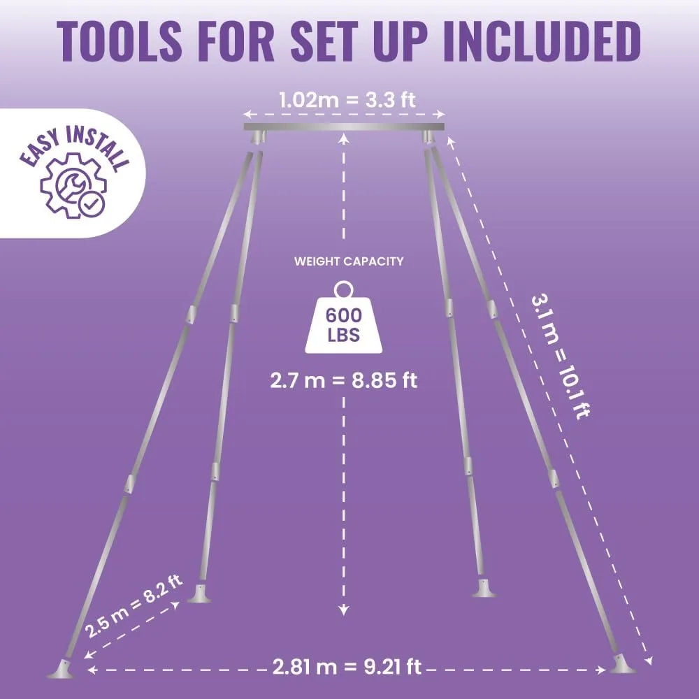 ZHUOTING Yoga Stand for Home and Outdoor Fitness Aerial Silks