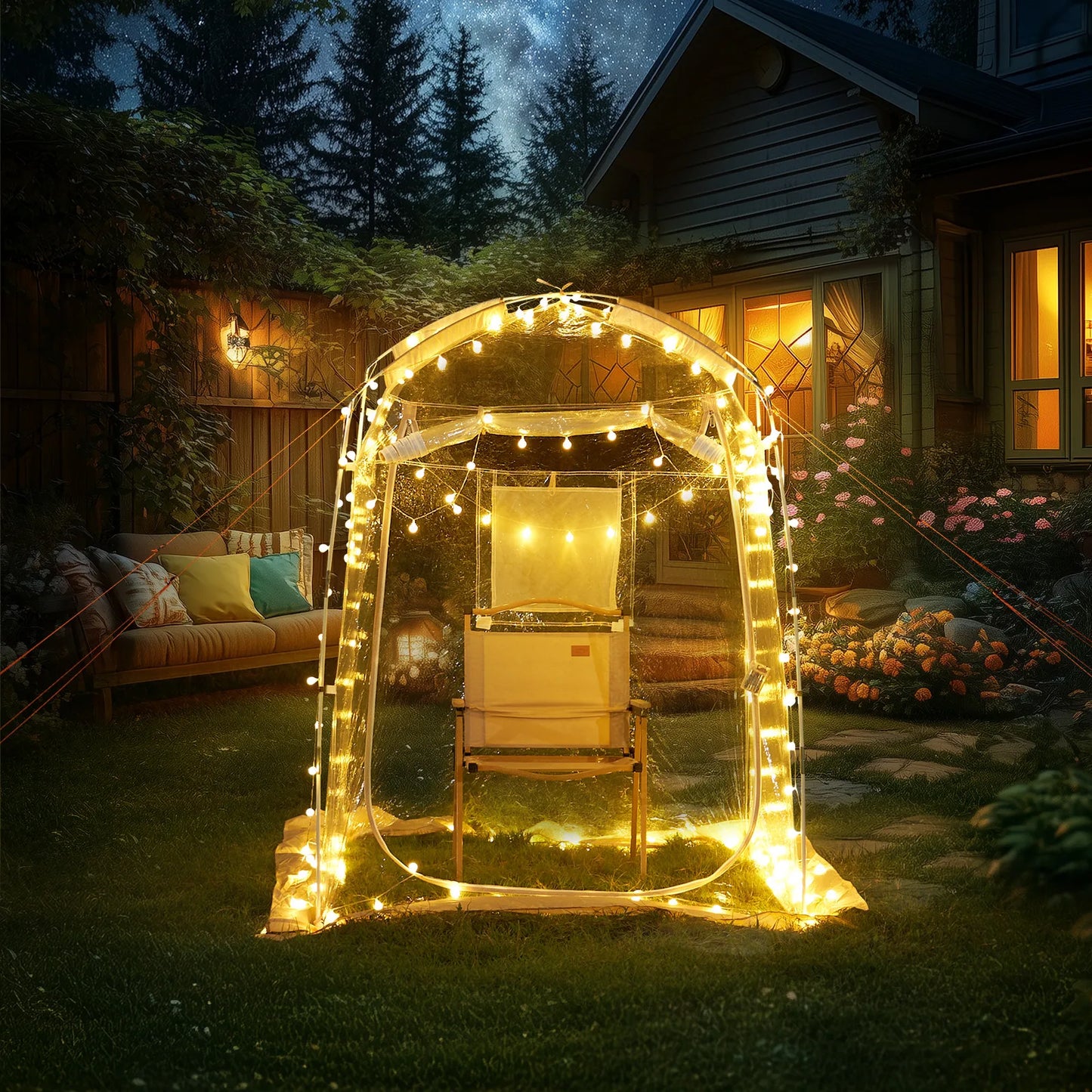 Building Instant One Person Bubble Tent Weatherproof Shelter