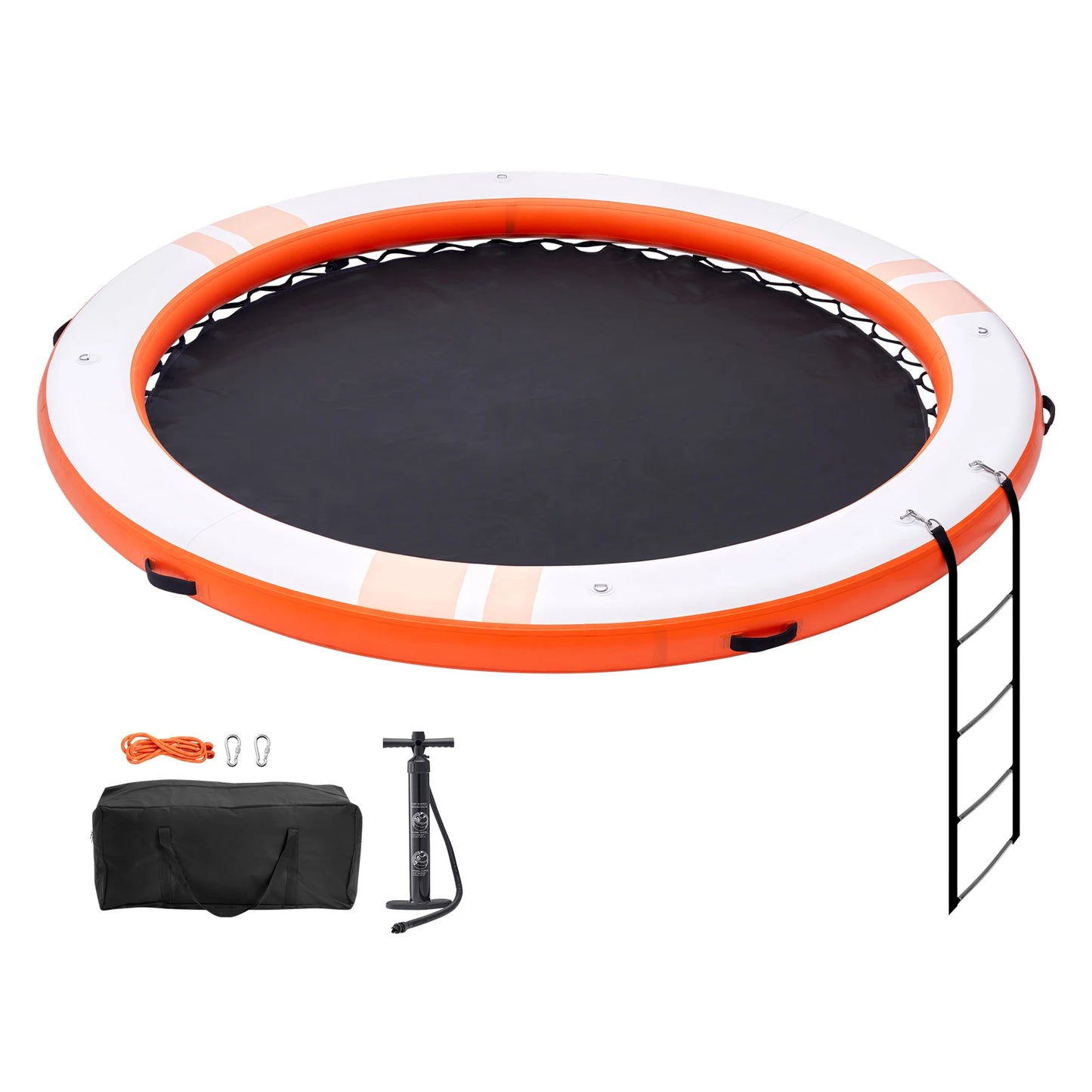 SucceBuy Inflatable Floating Dock Platform Non Slip Detachable Ladder