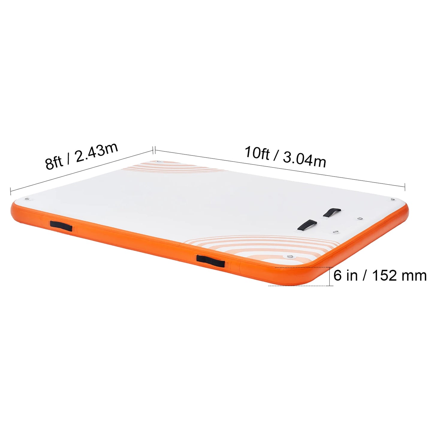 VEVOR Inflatable Floating Dock with Detachable Ladder for Pool