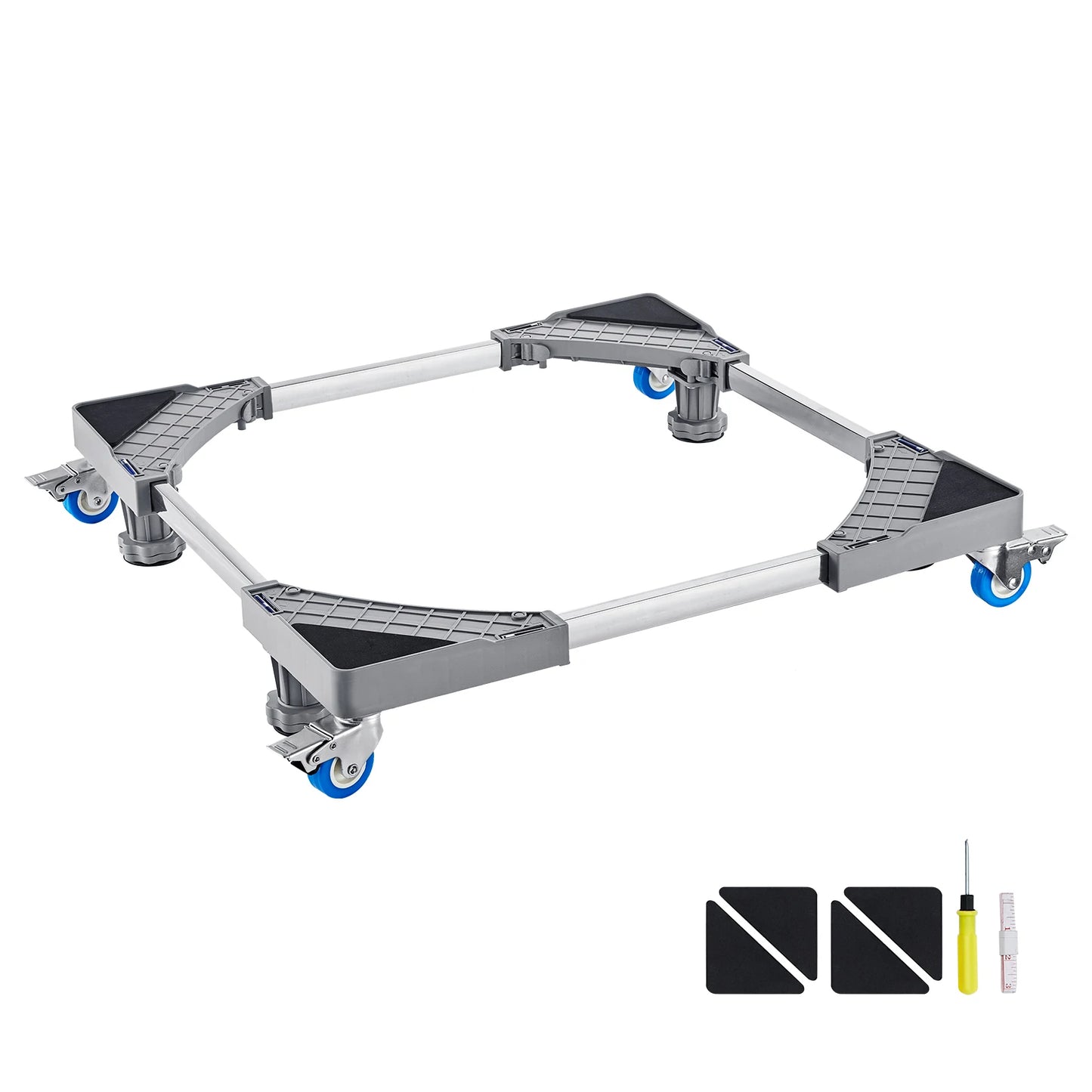 SucceBuy 400 Lbs Mini Fridge Stand Mover With Adjustable Mobile Base Wheels