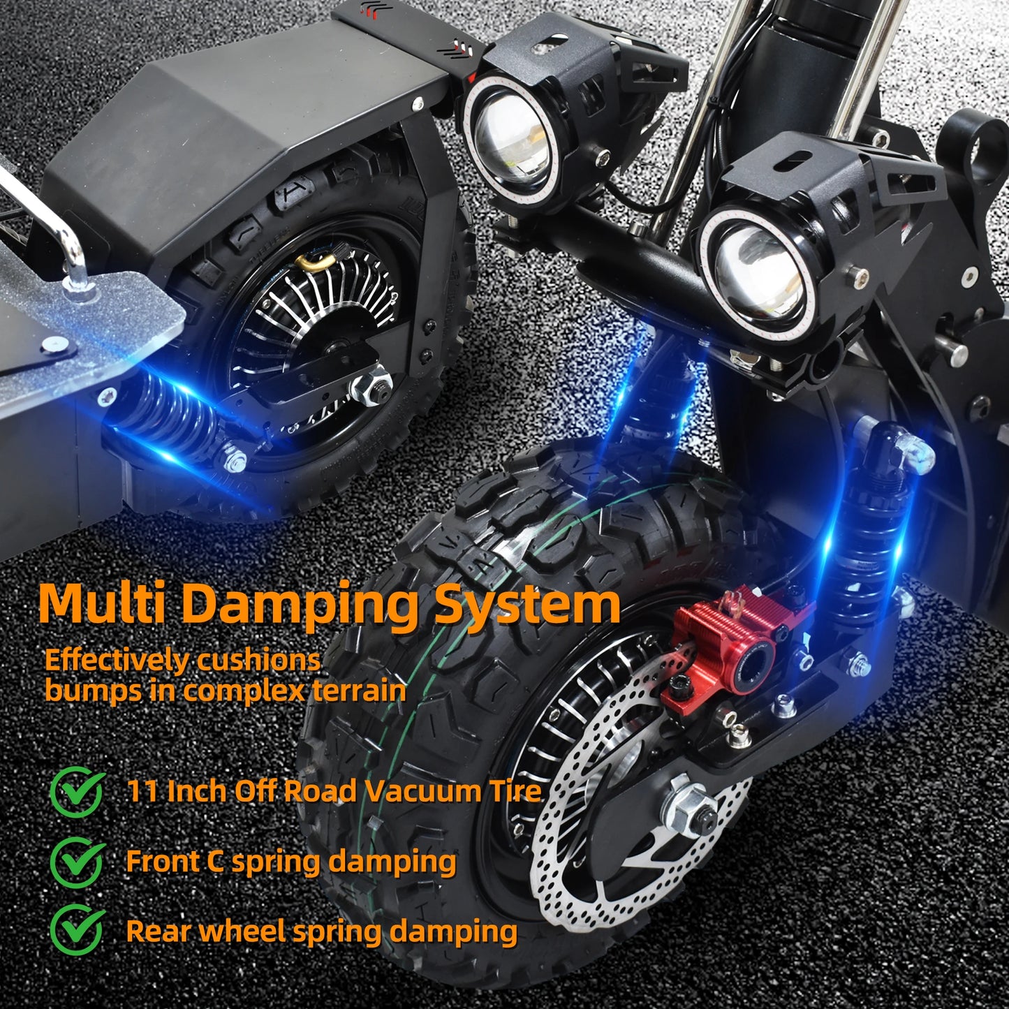 STAKYOMO 5600W Dual Motors Electric Scooter 50 MPH