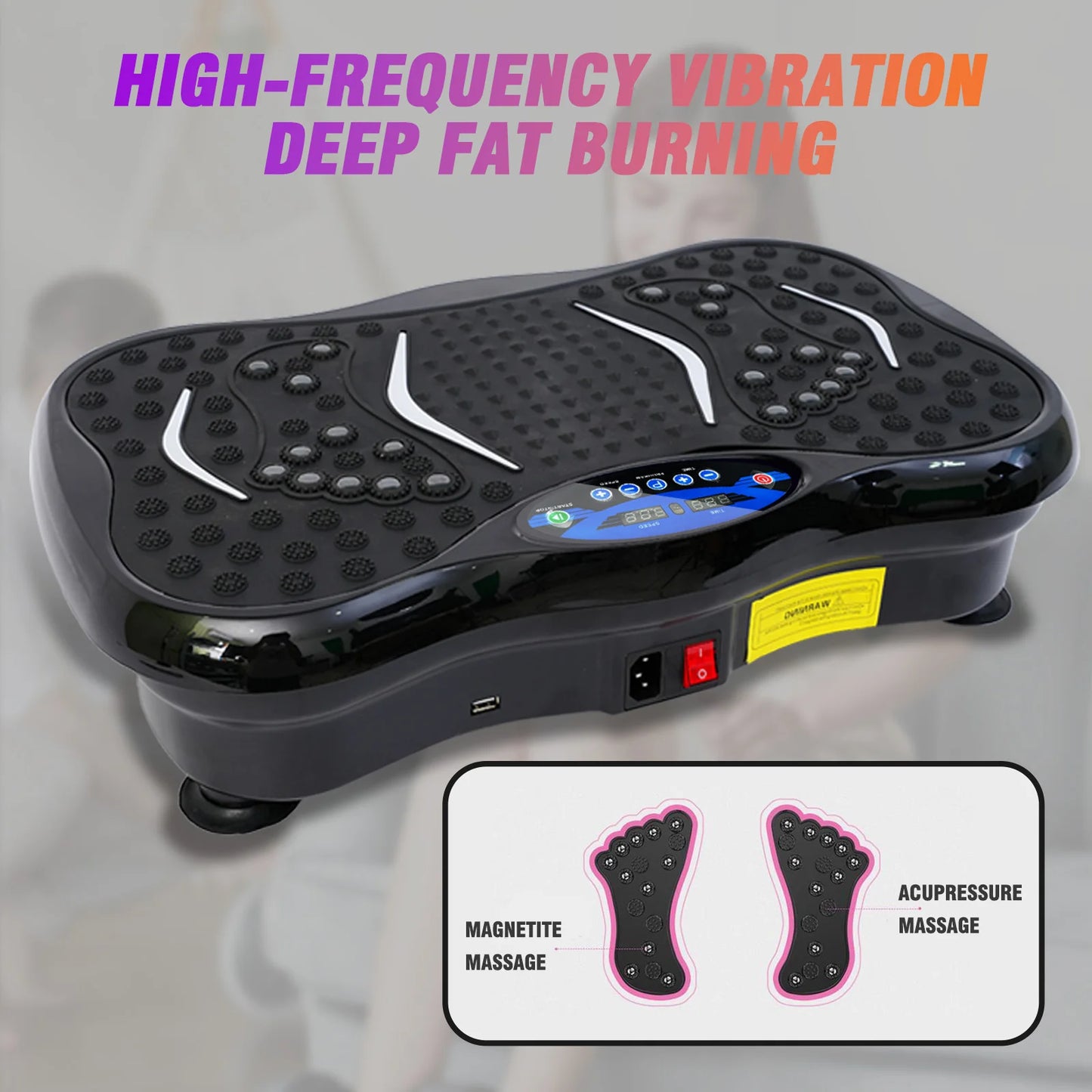 Vibration Plate Exercise Machine Full Body Workout Fat Loss