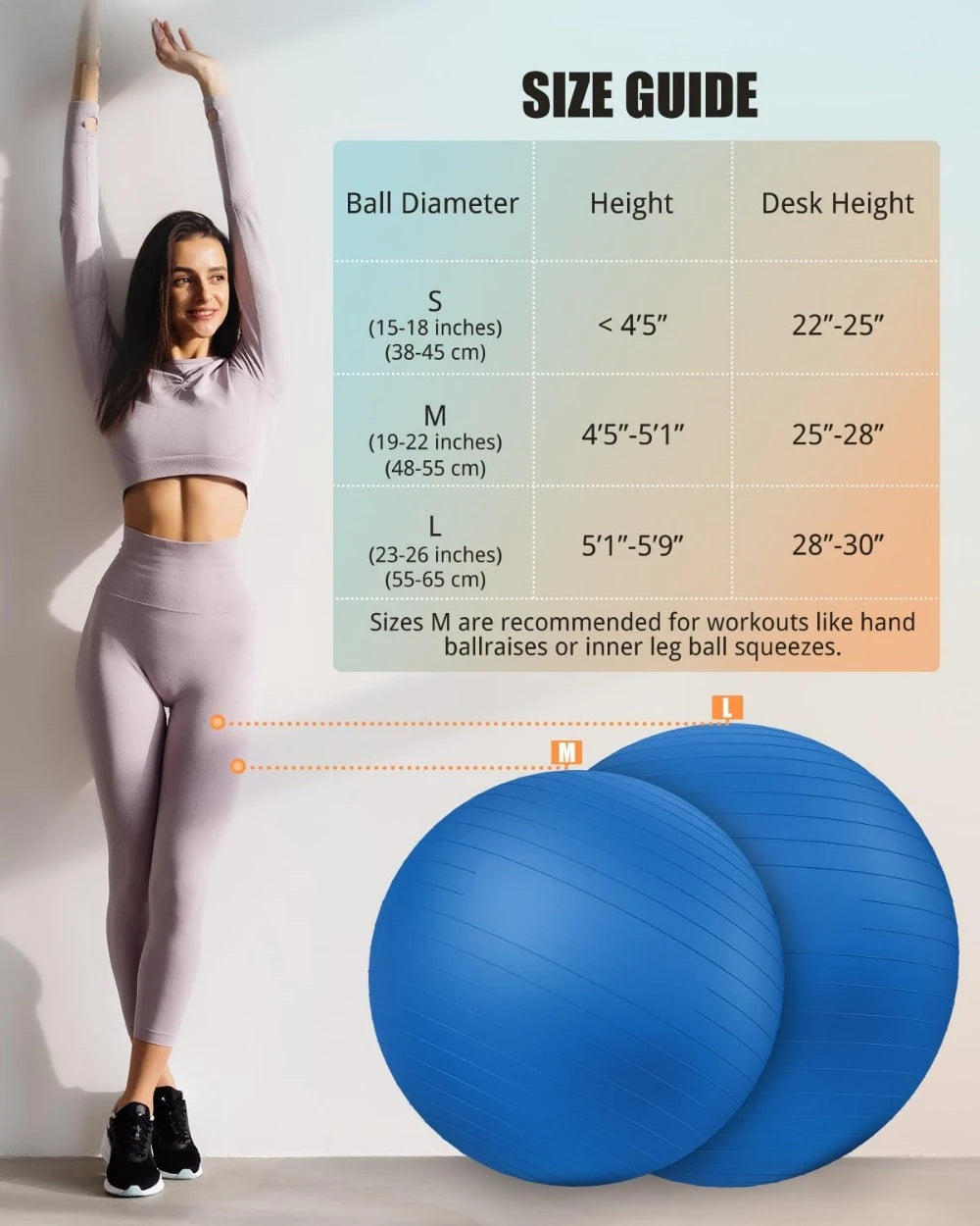 Hign Concerned Yoga Ball Anti Slip Stability Swiss Ball