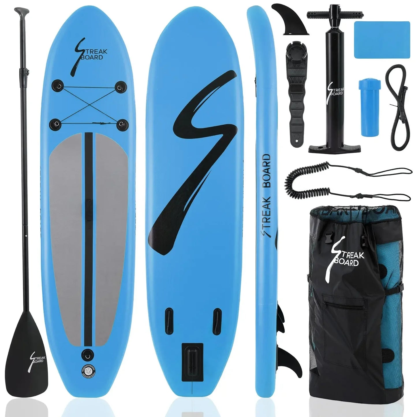 Inflatable Stand Up Paddle Board With Anti Slip EVA Deck