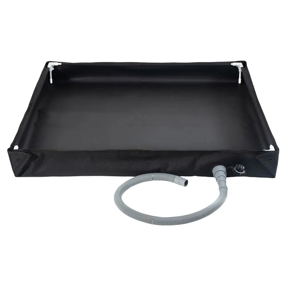 Shunmaii Portable Shower Pan with Drain Hose for Outdoor Camping