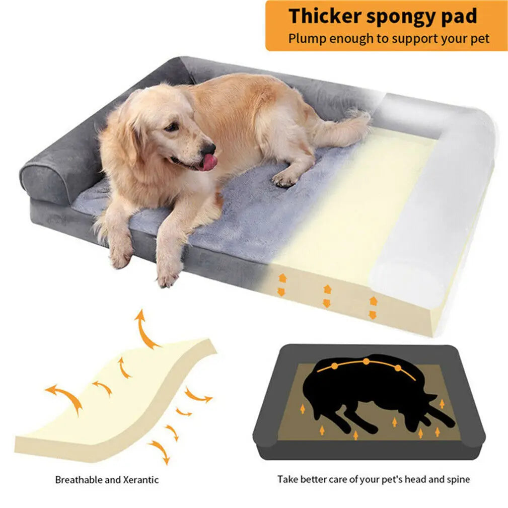 BINGOPAW Orthopedic Dog Bed With Removable Washable Cover Soft Foam